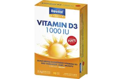 REVITAL Vitamin D3 Forte 1000 IU - Витамин D3 форте 90 таблеток